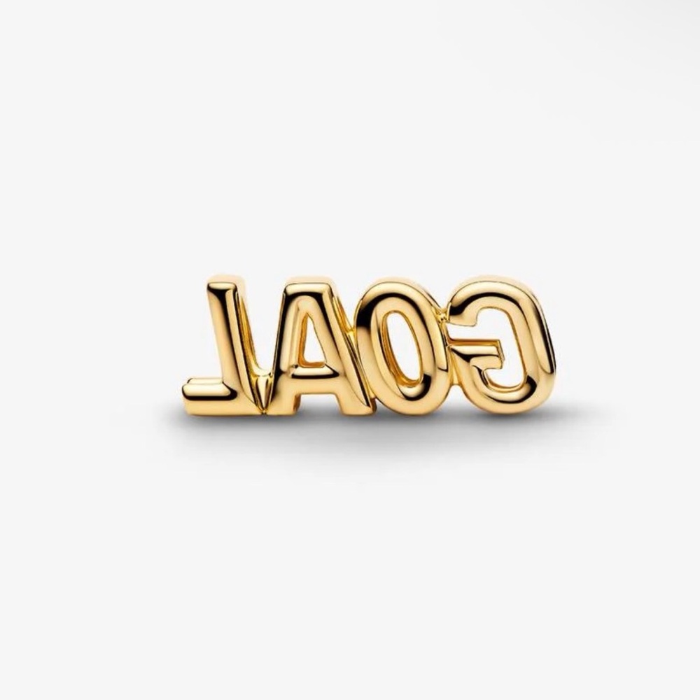 Authentic Pandora Goal Script Charm. - Picture 2 of 4